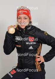 13.03.2015, Kontiolahti, Finland (FIN): Franziska Preuss (GER) - IBU world championships biathlon, medals, Kontiolahti (FIN). www.nordicfocus.com. © NordicFocus. Every downloaded picture is fee-liable.