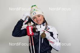 13.03.2015, Kontiolahti, Finland (FIN): Karin Oberhofer (ITA) - IBU world championships biathlon, medals, Kontiolahti (FIN). www.nordicfocus.com. © NordicFocus. Every downloaded picture is fee-liable.