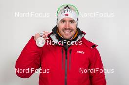 12.03.2015, Kontiolahti, Finland (FIN): Emil Hegle Svendsen (NOR) - IBU world championships biathlon, medals, Kontiolahti (FIN). www.nordicfocus.com. © NordicFocus. Every downloaded picture is fee-liable.