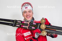 08.03.2015, Kontiolahti, Finland (FIN): Tarjei Boe (NOR) - IBU world championships biathlon, medals, Kontiolahti (FIN). www.nordicfocus.com. © NordicFocus. Every downloaded picture is fee-liable.