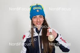 13.03.2015, Kontiolahti, Finland (FIN): Lisa Vittozzi (ITA) - IBU world championships biathlon, medals, Kontiolahti (FIN). www.nordicfocus.com. © NordicFocus. Every downloaded picture is fee-liable.