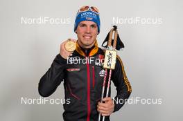 14.03.2015, Kontiolahti, Finland (FIN): Simon Schempp (GER) - IBU world championships biathlon, medals, Kontiolahti (FIN). www.nordicfocus.com. © NordicFocus. Every downloaded picture is fee-liable.