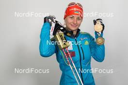 15.03.2015, Kontiolahti, Finland (FIN): Valj Semerenko (UKR) - IBU world championships biathlon, medals, Kontiolahti (FIN). www.nordicfocus.com. © NordicFocus. Every downloaded picture is fee-liable.