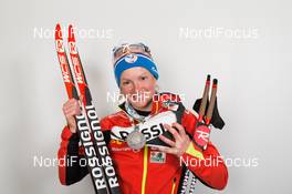 06.03.2015, Kontiolahti, Finland (FIN): Marie Dorin (FRA) - IBU world championships biathlon, medals, Kontiolahti (FIN). www.nordicfocus.com. © NordicFocus. Every downloaded picture is fee-liable.