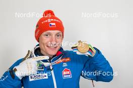06.03.2015, Kontiolahti, Finland (FIN): Ondrej Moravec (CZE) - IBU world championships biathlon, medals, Kontiolahti (FIN). www.nordicfocus.com. © NordicFocus. Every downloaded picture is fee-liable.