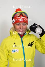 07.03.2015, Kontiolahti, Finland (FIN): Weronika Novakowska (POL) - IBU world championships biathlon, medals, Kontiolahti (FIN). www.nordicfocus.com. © NordicFocus. Every downloaded picture is fee-liable.