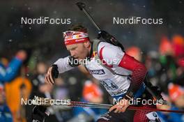 05.03.2015, Kontiolahti, Finland (FIN): Simon Eder (AUT) - IBU world championships biathlon, relay mixed, Kontiolahti (FIN). www.nordicfocus.com. © NordicFocus. Every downloaded picture is fee-liable.
