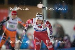 05.03.2015, Kontiolahti, Finland (FIN): Tiril Eckhoff (NOR) - IBU world championships biathlon, relay mixed, Kontiolahti (FIN). www.nordicfocus.com. © NordicFocus. Every downloaded picture is fee-liable.