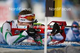 05.03.2015, Kontiolahti, Finland (FIN): Yuryi Liadov (BLR) - IBU world championships biathlon, relay mixed, Kontiolahti (FIN). www.nordicfocus.com. © NordicFocus. Every downloaded picture is fee-liable.