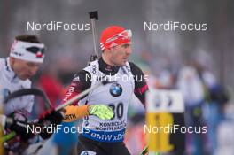 08.03.2015, Kontiolahti, Finland (FIN): Arnd Peiffer (GER), Arnd Peiffer (GER) - IBU world championships biathlon, pursuit men, Kontiolahti (FIN). www.nordicfocus.com. © NordicFocus. Every downloaded picture is fee-liable.