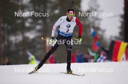 08.03.2015, Kontiolahti, Finland (FIN): Nathan Smith (CAN) - IBU world championships biathlon, pursuit men, Kontiolahti (FIN). www.nordicfocus.com. © NordicFocus. Every downloaded picture is fee-liable.