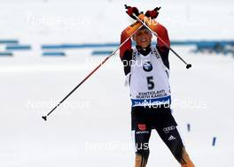 08.03.2015, Kontiolahti, Finland (FIN): Eric Lesser (GER) - IBU world championships biathlon, pursuit men, Kontiolahti (FIN). www.nordicfocus.com. © Tumashov/NordicFocus. Every downloaded picture is fee-liable.
