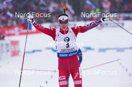 08.03.2015, Kontiolahti, Finland (FIN): Tarjei Boe (NOR) - IBU world championships biathlon, pursuit men, Kontiolahti (FIN). www.nordicfocus.com. © NordicFocus. Every downloaded picture is fee-liable.
