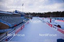 08.03.2015, Kontiolahti, Finland (FIN): Biathlon Feature: The finish straight with the grand stands of Kontiolahti - IBU world championships biathlon, pursuit men, Kontiolahti (FIN). www.nordicfocus.com. © NordicFocus. Every downloaded picture is fee-liable.
