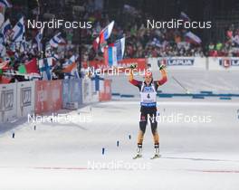 08.03.2015, Kontiolahti, Finland (FIN): Laura Dahlmeier (GER) - IBU world championships biathlon, pursuit women, Kontiolahti (FIN). www.nordicfocus.com. © NordicFocus. Every downloaded picture is fee-liable.