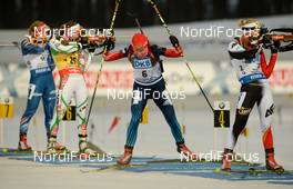 08.03.2015, Kontiolahti, Finland (FIN): Weronika NOWAKOWSKA-ZIEMNIAK (POL),Ekaterina SHUMILOVA (RUS), Gabriela SOUKALOVA(CZE), - IBU world championships biathlon, pursuit women, Kontiolahti (FIN). www.nordicfocus.com. © Evgeny Tumashov/ NordicFocus. Every downloaded picture is fee-liable.