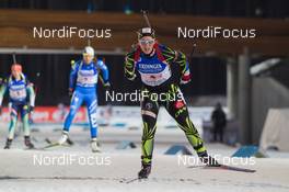 13.03.2015, Kontiolahti, Finland (FIN): Anais Bescond (FRA) - IBU world championships biathlon, relay women, Kontiolahti (FIN). www.nordicfocus.com. © NordicFocus. Every downloaded picture is fee-liable.
