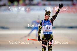 13.03.2015, Kontiolahti, Finland (FIN): Marie DORIN HABERT (FRA),  - IBU world championships biathlon, relay women, Kontiolahti (FIN). www.nordicfocus.com. © Evgeny Tumashov/ NordicFocus. Every downloaded picture is fee-liable.