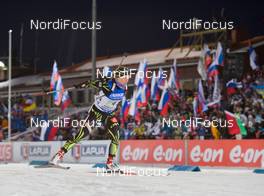 13.03.2015, Kontiolahti, Finland (FIN): Enora Latuilliere (FRA) - IBU world championships biathlon, relay women, Kontiolahti (FIN). www.nordicfocus.com. © NordicFocus. Every downloaded picture is fee-liable.