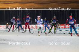 13.03.2015, Kontiolahti, Finland (FIN): Nadezhda Skardino (BLR), Ekaterina Glazyrina (RUS), (l-r) - IBU world championships biathlon, relay women, Kontiolahti (FIN). www.nordicfocus.com. © NordicFocus. Every downloaded picture is fee-liable.