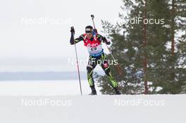 07.03.2015, Kontiolahti, Finland (FIN):  Quentin Fillon Maillet (FRA) - IBU world championships biathlon, sprint men, Kontiolahti (FIN). www.nordicfocus.com. © NordicFocus. Every downloaded picture is fee-liable.