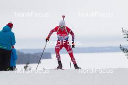 07.03.2015, Kontiolahti, Finland (FIN):  Ole Einar Bjoerndalen (NOR) - IBU world championships biathlon, sprint men, Kontiolahti (FIN). www.nordicfocus.com. © NordicFocus. Every downloaded picture is fee-liable.