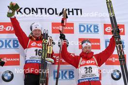 07.03.2015, Kontiolahti, Finland (FIN): Johaness Thingnes Boe(NOR), Tajei Boe (NOR), - IBU world championships biathlon, sprint men, Kontiolahti (FIN). www.nordicfocus.com. © Evgeny Tumashov/NordicFocus. Every downloaded picture is fee-liable.