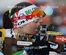 07.03.2015, Kontiolahti, Finland (FIN): Darya Domracheva (BLR) - IBU world championships biathlon, sprint women, Kontiolahti (FIN). www.nordicfocus.com. ©Evgeny Tumashov/ NordicFocus. Every downloaded picture is fee-liable.