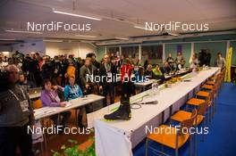 06.03.2015, Kontiolahti, Finland (FIN): Fischer Press conference - IBU world championships biathlon, training, Kontiolahti (FIN). www.nordicfocus.com. © NordicFocus. Every downloaded picture is fee-liable.