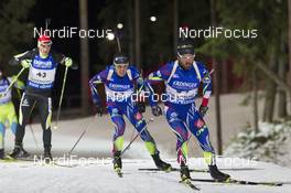 02.12.2015, Oestersund, Sweden (SWE): Simon Fourcade (FRA), Quentin Fillon Maillet (FRA) - IBU world cup biathlon, individual men, Oestersund (SWE). www.nordicfocus.com. © Manzoni/NordicFocus. Every downloaded picture is fee-liable.