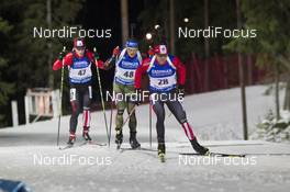 02.12.2015, Oestersund, Sweden (SWE): Nathan Smith (CAN), Eric Lesser (GER), Christian Gow (CAN) - IBU world cup biathlon, individual men, Oestersund (SWE). www.nordicfocus.com. © Manzoni/NordicFocus. Every downloaded picture is fee-liable.
