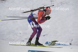 29.11.2015, Oestersund, Sweden (SWE): Sean Doherty (USA) - IBU world cup biathlon, single mixed relay, Oestersund (SWE). www.nordicfocus.com. © Manzoni/NordicFocus. Every downloaded picture is fee-liable.