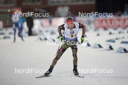 29.11.2015, Oestersund, Sweden (SWE): Benedikt Doll (GER) - IBU world cup biathlon, relay mixed, Oestersund (SWE). www.nordicfocus.com. © Manzoni/NordicFocus. Every downloaded picture is fee-liable.