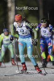 29.11.2015, Oestersund, Sweden (SWE): Olga Abramova (UKR) - IBU world cup biathlon, relay mixed, Oestersund (SWE). www.nordicfocus.com. © Manzoni/NordicFocus. Every downloaded picture is fee-liable.
