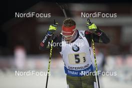 29.11.2015, Oestersund, Sweden (SWE): Benedikt Doll (GER) - IBU world cup biathlon, relay mixed, Oestersund (SWE). www.nordicfocus.com. © Manzoni/NordicFocus. Every downloaded picture is fee-liable.