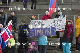 29.11.2015, Oestersund, Sweden (SWE): Event Feature: Fans of Simon Schempp (GER) - IBU world cup biathlon, relay mixed, Oestersund (SWE). www.nordicfocus.com. © Manzoni/NordicFocus. Every downloaded picture is fee-liable.