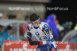 29.11.2015, Oestersund, Sweden (SWE): Jean Guillaume Beatrix (FRA) - IBU world cup biathlon, relay mixed, Oestersund (SWE). www.nordicfocus.com. © Manzoni/NordicFocus. Every downloaded picture is fee-liable.