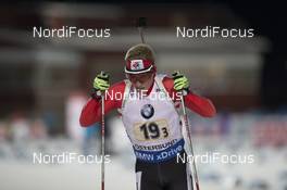29.11.2015, Oestersund, Sweden (SWE): Scott Gow (CAN) - IBU world cup biathlon, relay mixed, Oestersund (SWE). www.nordicfocus.com. © Manzoni/NordicFocus. Every downloaded picture is fee-liable.