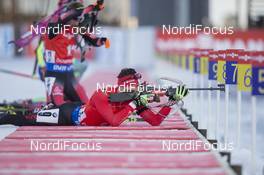 06.12.2015, Oestersund, Sweden (SWE): Nathan Smith (CAN) -  IBU world cup biathlon, pursuit men, Oestersund (SWE). www.nordicfocus.com. © Manzoni/NordicFocus. Every downloaded picture is fee-liable.