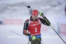 06.12.2015, Oestersund, Sweden (SWE): Arnd Peiffer (GER) -  IBU world cup biathlon, pursuit men, Oestersund (SWE). www.nordicfocus.com. © Manzoni/NordicFocus. Every downloaded picture is fee-liable.