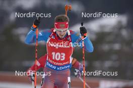 05.12.2015, Oestersund, Sweden (SWE): Timofey Lapshin (RUS) - IBU world cup biathlon, sprint men, Oestersund (SWE). www.nordicfocus.com. © Manzoni/NordicFocus. Every downloaded picture is fee-liable.