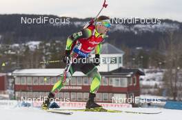 05.12.2015, Oestersund, Sweden (SWE): Yuryi Liadov (BLR) - IBU world cup biathlon, sprint men, Oestersund (SWE). www.nordicfocus.com. © Manzoni/NordicFocus. Every downloaded picture is fee-liable.