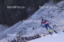 12.12.2015, Hochfilzen, Austria (AUT): Jean Guillaume Beatrix (FRA) -  IBU world cup biathlon, pursuit men, Hochfilzen (AUT). www.nordicfocus.com. © Manzoni/NordicFocus. Every downloaded picture is fee-liable.