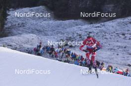 12.12.2015, Hochfilzen, Austria (AUT): Tarjei Boe (NOR) -  IBU world cup biathlon, pursuit men, Hochfilzen (AUT). www.nordicfocus.com. © Manzoni/NordicFocus. Every downloaded picture is fee-liable.