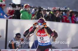 12.12.2015, Hochfilzen, Austria (AUT): Lisa Theresa Hauser (AUT) -  IBU world cup biathlon, pursuit women, Hochfilzen (AUT). www.nordicfocus.com. © Manzoni/NordicFocus. Every downloaded picture is fee-liable.