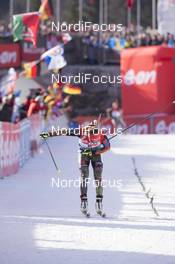 12.12.2015, Hochfilzen, Austria (AUT): Laura Dahlmeier (GER) -  IBU world cup biathlon, pursuit women, Hochfilzen (AUT). www.nordicfocus.com. © Manzoni/NordicFocus. Every downloaded picture is fee-liable.