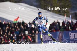 13.12.2015, Hochfilzen, Austria (AUT): Simon Fourcade (FRA) -  IBU world cup biathlon, relay men, Hochfilzen (AUT). www.nordicfocus.com. © Manzoni/NordicFocus. Every downloaded picture is fee-liable.