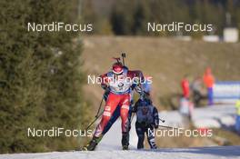 13.12.2015, Hochfilzen, Austria (AUT): Johannes Thingnes Boe (NOR) -  IBU world cup biathlon, relay men, Hochfilzen (AUT). www.nordicfocus.com. © Manzoni/NordicFocus. Every downloaded picture is fee-liable.
