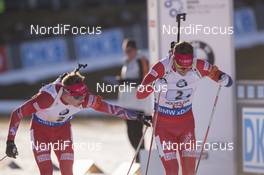 13.12.2015, Hochfilzen, Austria (AUT): Tarjei Boe (NOR), Emil Hegle Svendsen (NOR), (l-r) -  IBU world cup biathlon, relay men, Hochfilzen (AUT). www.nordicfocus.com. © Manzoni/NordicFocus. Every downloaded picture is fee-liable.