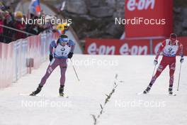 13.12.2015, Hochfilzen, Austria (AUT): Anton Shipulin (RUS), Emil Hegle Svendsen (NOR), (l-r) -  IBU world cup biathlon, relay men, Hochfilzen (AUT). www.nordicfocus.com. © Manzoni/NordicFocus. Every downloaded picture is fee-liable.